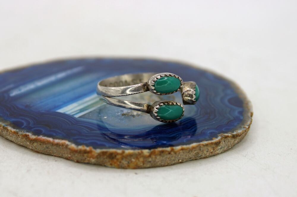 H.M. Coonsis Sterling Silver Chrysocolla Ring